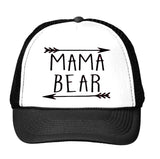 MAMA bear arrow Letters Print Baseball Cap Trucker Hat For Women Men Unisex Mesh Adjustable Size Drop Ship M-159