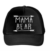 MAMA bear arrow Letters Print Baseball Cap Trucker Hat For Women Men Unisex Mesh Adjustable Size Drop Ship M-159