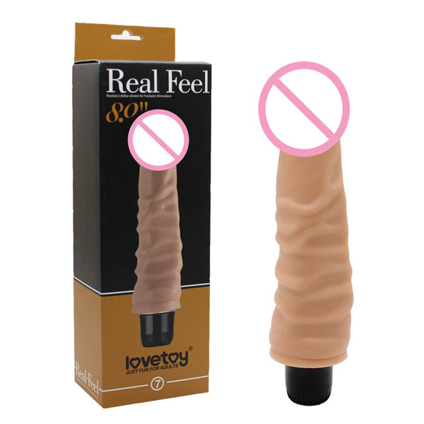 Lovetoy 19.7*3.8cm Real Feel Realistic Penis Vibrator Big Cock Adult Sex Toys Vibrating Dildo For Women Sex Products LV1007