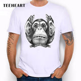 TEEHEART Mustache Hiphop LITTLE MAN Long Bear Hipster T shirt Novelty Tops Head Print Short Sleeve Tees ra080