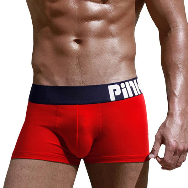 PINK HEROES Boxer Mens 2017 Underpants Knickers Sexy Shorts Underwear Breathable Men Cotton Pants