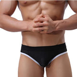 Men's Hot Sexy Lycra Jockstrap Underwear Boxer Brief Shorts Underpants BK L
