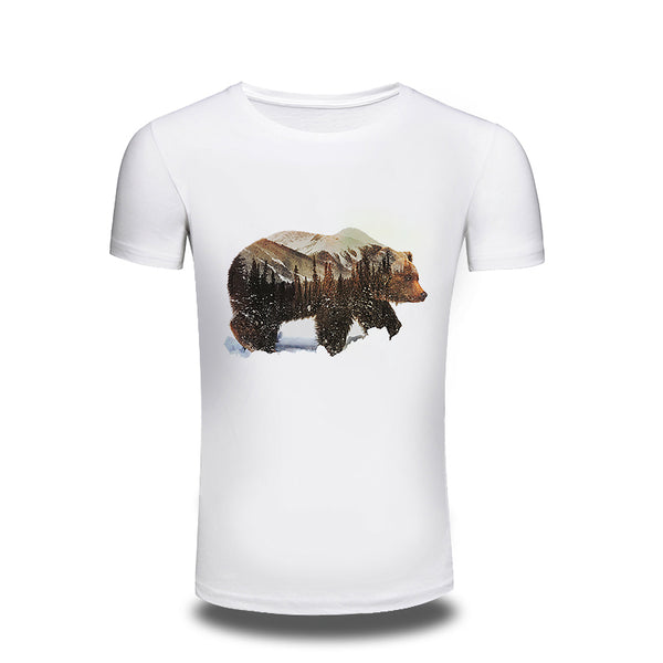 Mens T Shirts Anime One piece t-shirt O-Neck Summer tshirt homme 3DPrint T shirt Casual Customized bear printed tee