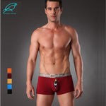Men's Underwear Boxer Trunks Fancy Sex Underpant Gay Erotic Cuecas Shorts Bear Bird Belt Cute Panties for Man Plus Size 3XL 1343