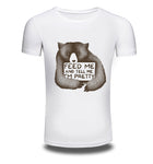 Men/Women Summer Fashion Short Sleeve Brand Clothing T Shirt 3D Print Shirt T-shirt Bear Animal White T-shirts Top Tee AW108